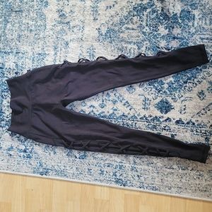 Buffbunny black criss-cross leggings